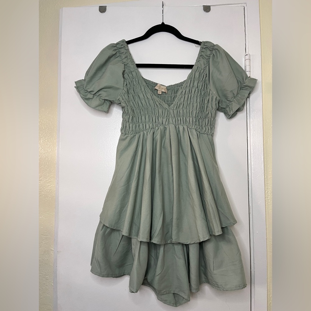 Indulge Instyle Olive green baby Doll Jumper